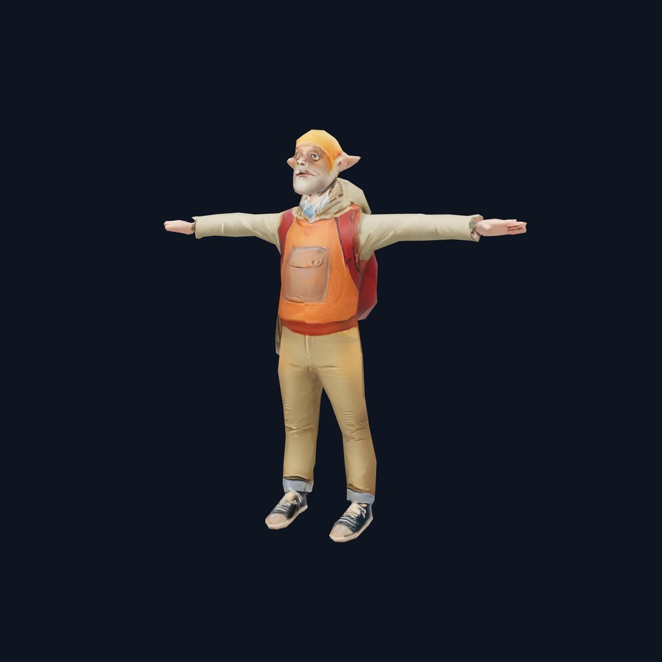 Fantasy Character Model Pack with Backpack